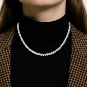 שרשרת טניס 'mika' משובצת 3 שיניים