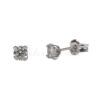 ⁦עגילי יהלומים זהב לבן/ צהוב- סוליטר קלאסי 0.60CTS⁩ – תמונה ⁦2⁩