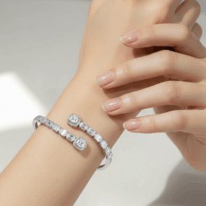 צמיד בנגל יוקרתי משובץ 4.5 קראט