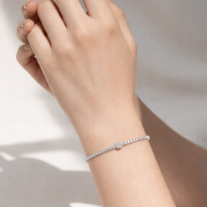 LUMINA ROUND-צמיד טניס משובץ 4.9 קראט