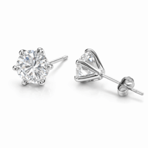 SOLITAIRE ÉCLAT – עגילי סוליטר 6 שיניים